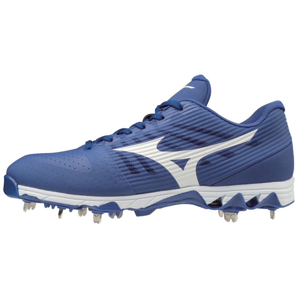 Zapatillas Beisbol Mizuno 9-Spike Ambition Bajas Metal Hombre Azul Real/Blancas Baratas CDBG-60917